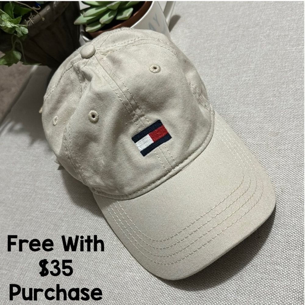 Free With $35 Purchase-Tommy Hilfiger Cap-OSFM-Adj. Back Strap-Tan
